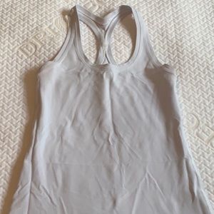 White Lululemon fitted top size 2